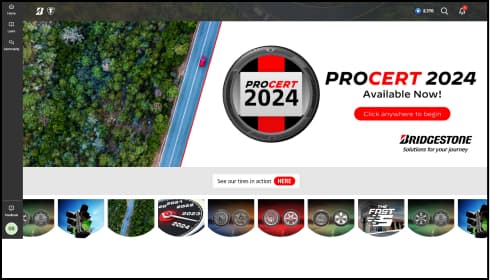 Bridgestone Education portal screenshot